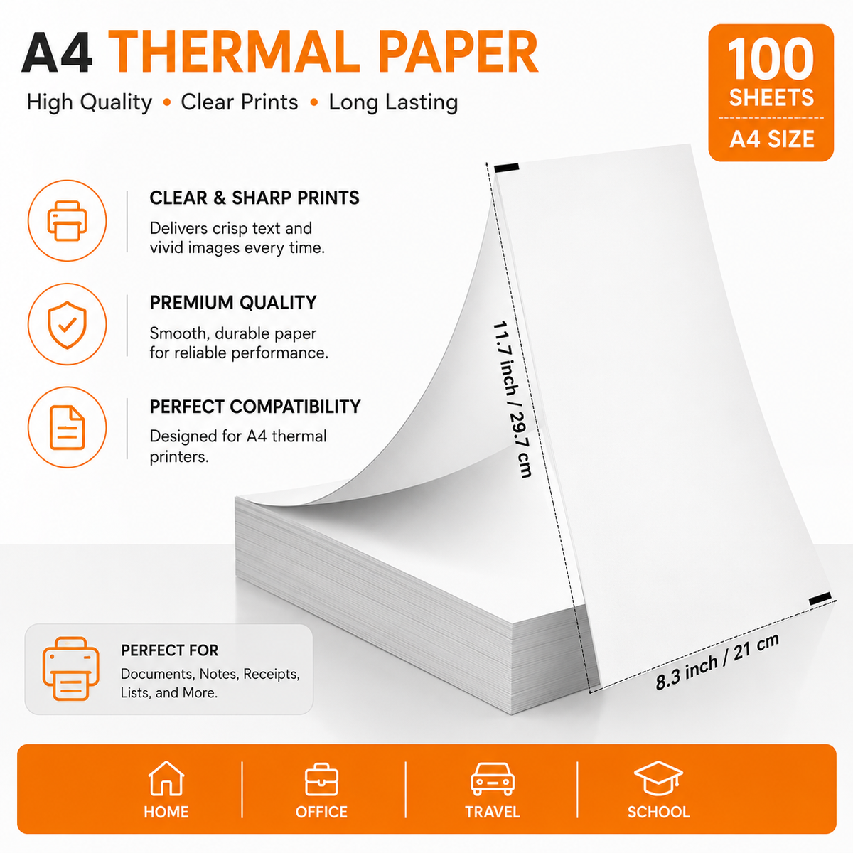 A4 Thermal Paper Roll — for the A4 Portable Printer