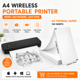 A4 Thermal Paper Roll — for the A4 Portable Printer
