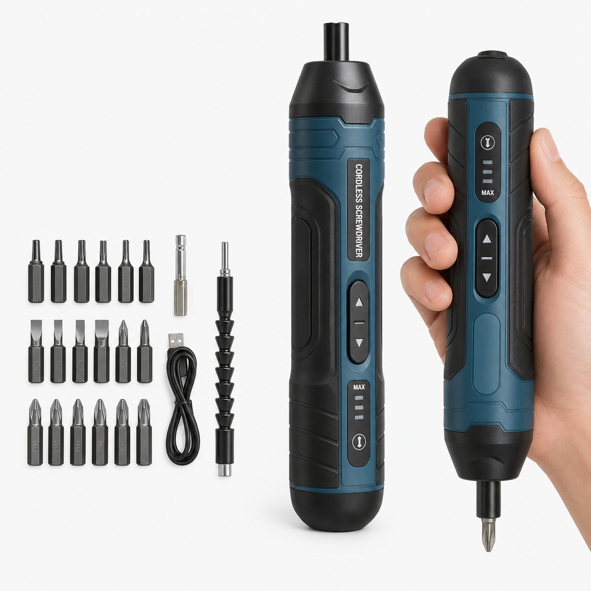 Adjustable Straight Handle 3.6V Electric Screwdriver